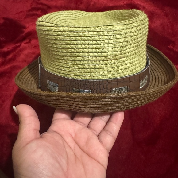 Stacy Adams Olive and Brown Fedora - Picture 2 of 6